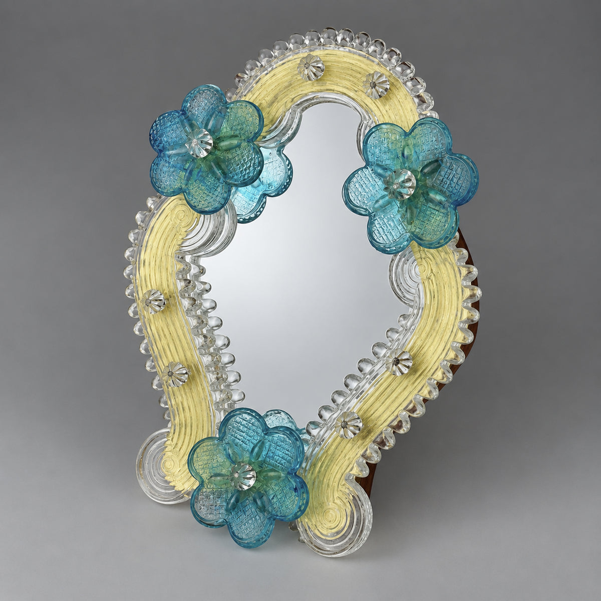 Original Murano glass mirror, Italy 1950s, Vintage home decor