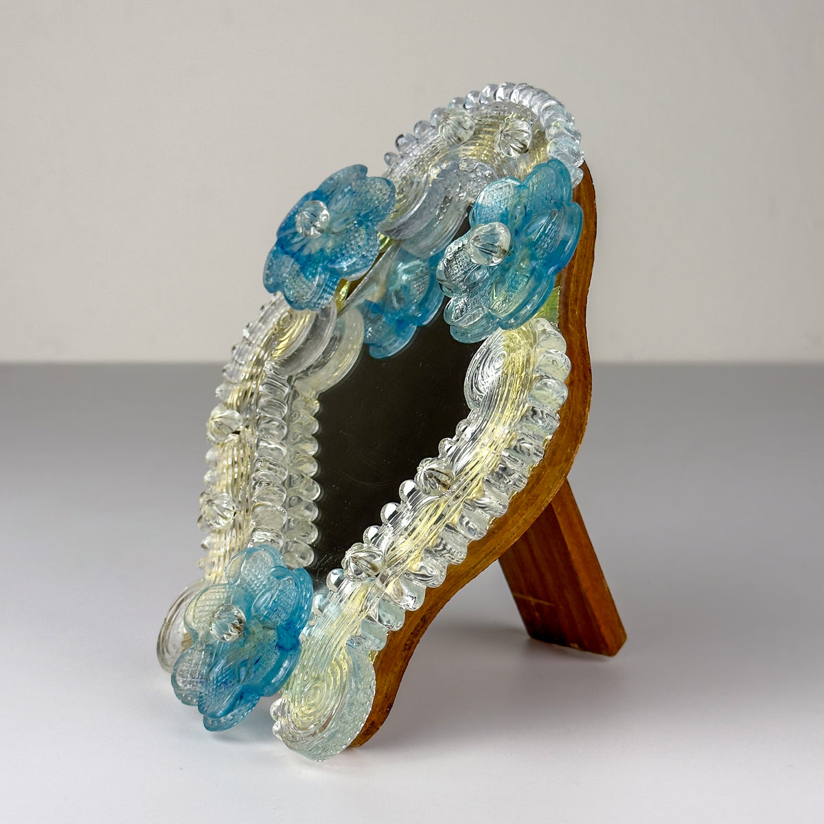Original Murano glass mirror, Italy 1950s, Vintage home decor