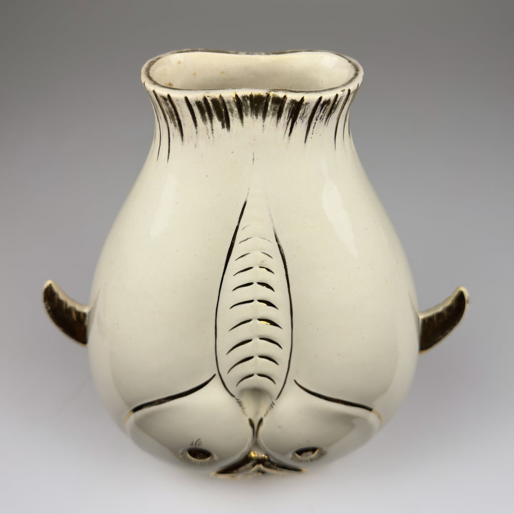 Vintage ceramic fish-shaped vase, Italy 1950s