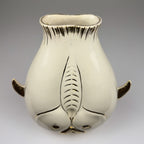 Vintage ceramic fish-shaped vase, Italy 1950s
