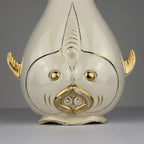 Vintage ceramic fish-shaped vase, Italy 1950s