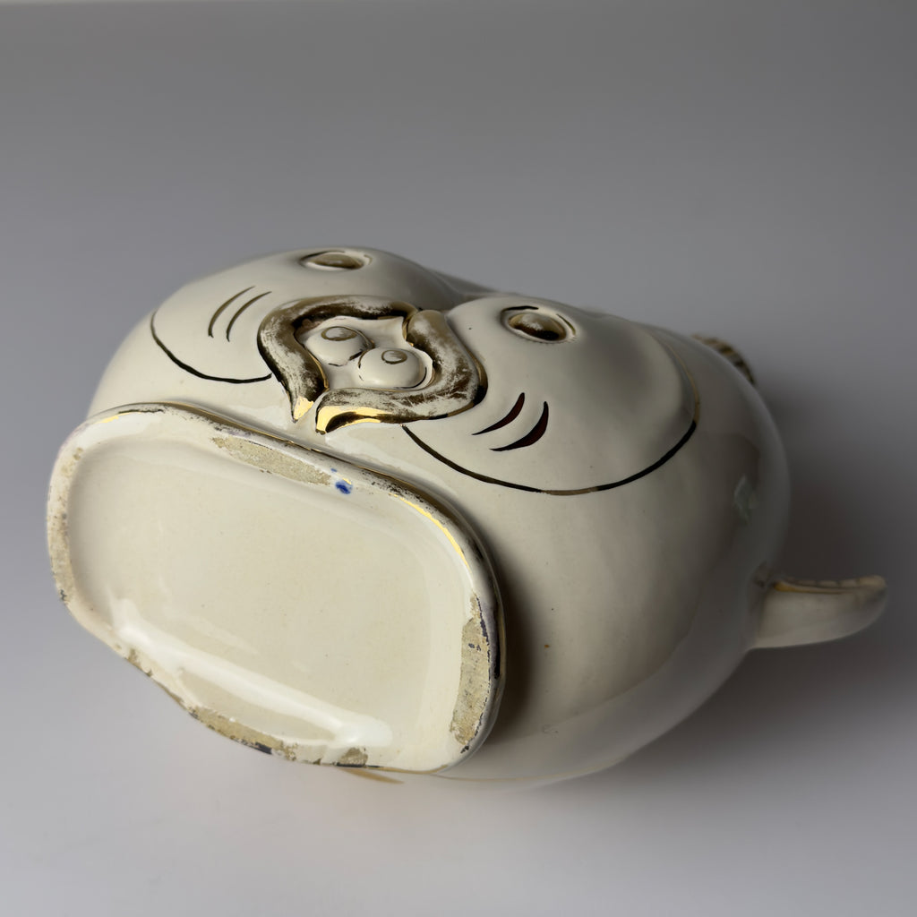 Vintage ceramic fish-shaped vase, Italy 1950s
