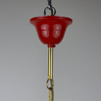 Vintage opaline glass pendant lamp Arianna by Piero Brombin for Artemide, Italy 1980s