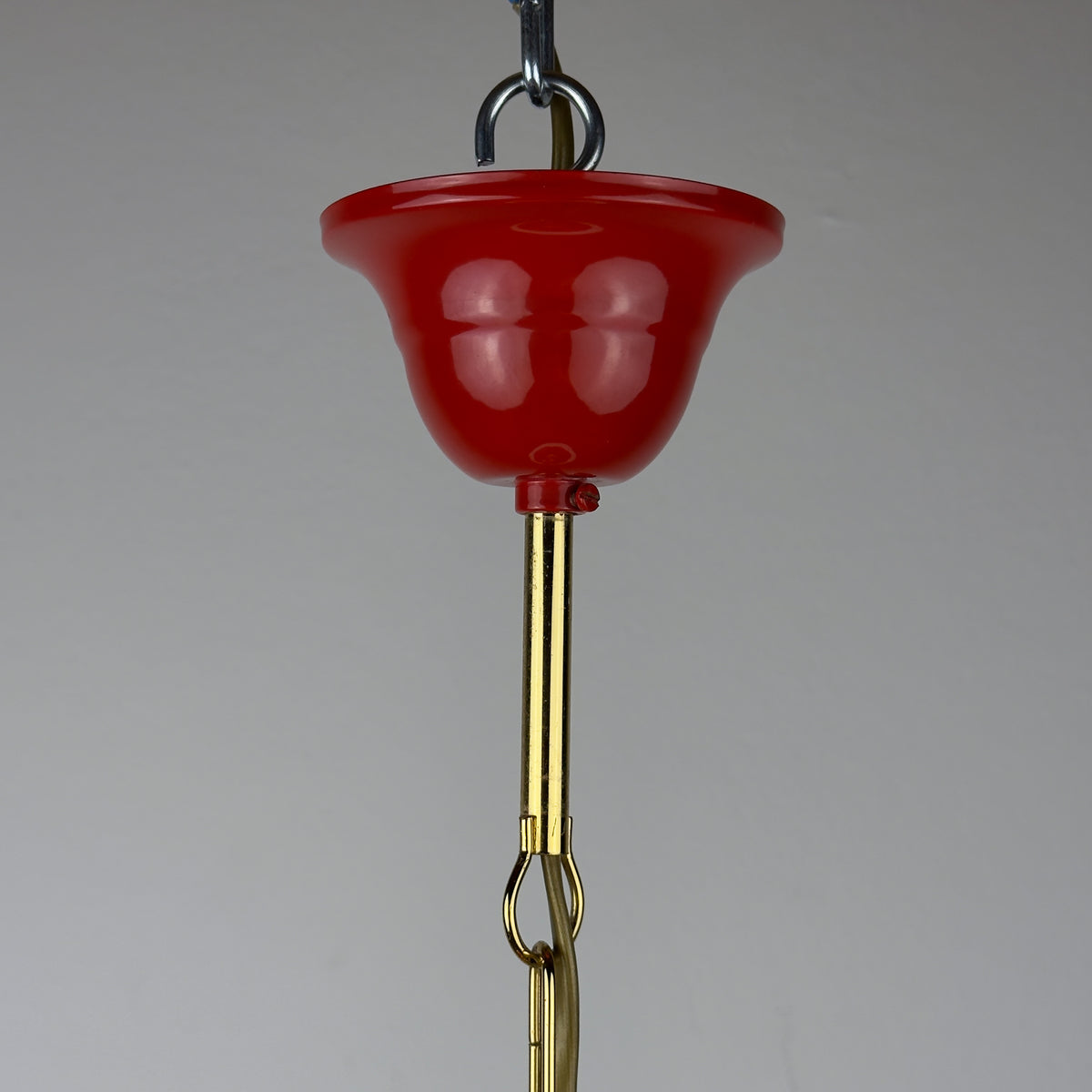 Vintage opaline glass pendant lamp Arianna by Piero Brombin for Artemide, Italy 1980s
