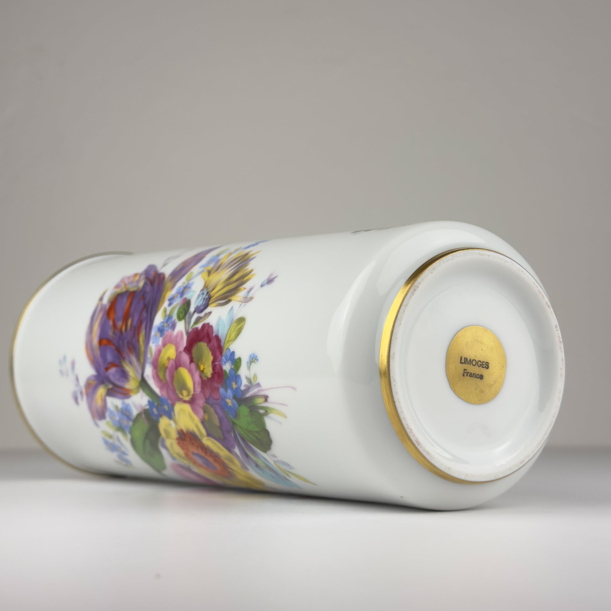Vintage porcelain vase by Limoges, France, 1970s