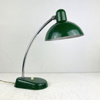 Mid-Century Green Metal Desk Lamp: A.R. TORINO Italy 1950s