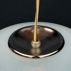 [Reserved, included shipping] Murano pendant lamp Egg by Leucos, Italy 1960s Mid-century italian modern lighting