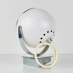 Mid-century white wall lamp Eyeball Italy 1960s Retro lighting Space Age Atomic