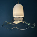 Murano Glass Pendant Lamp: Mid-Century Italian Lighting, 1970s
