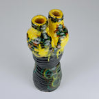 Vintage glazed pottery vase, Yugoslavia 1970s
