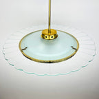 Vintage Fontana Arte Disk Chandelier by Pietro Chiesa, 1940s Italian Lighting
