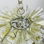 Murano glass chandelier by Mazzega, Italy 1970s, Mid-century modern lamp