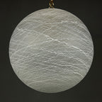 Vintage large swirl murano glass pendant lamp Italy 1970s Mid-century modern italian lighting