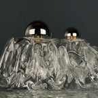 Vintage Murano Glass Wall Lamps - Angelo Brotto Polifemo - 1970s Italian Design, Set of 2