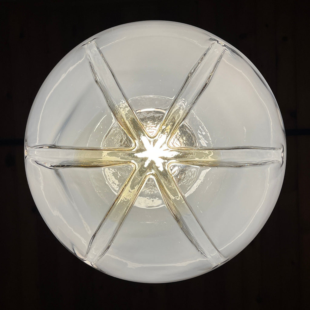 Large murano glass pendant lamp by Mazzega Italy 1960s Mid-century lighting