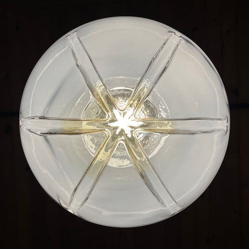 Large murano glass pendant lamp by Mazzega Italy 1960s Mid-century lighting