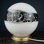 Mid-Century Modern Murano Glass Table Lamp: Italian 1970s Lighting