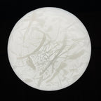 Classic white murano pendant lamp Italy 1970s Italian mid-century modern lighting