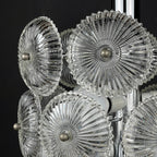 Vintage crystal chandelier Dandelion Italy 1960s mid-century modern italian lighting
