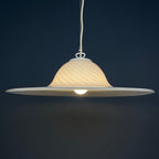 Swirl Murano Glass Pendant Lamp: Mid-Century Italian Lighting
