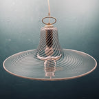 Vintage swirl Murano pendant lamp Italy 1970s Italian modern murano chandelier