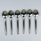 Vintage classic silver plate teaspoons by Paul Wirths, Solingen, Germany, 1950s, Set of 6
