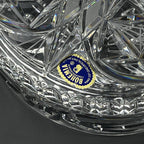 Vintage Bohemian glass candy bowl by Bohemia Crystal, Czechoslovakia, 1970s