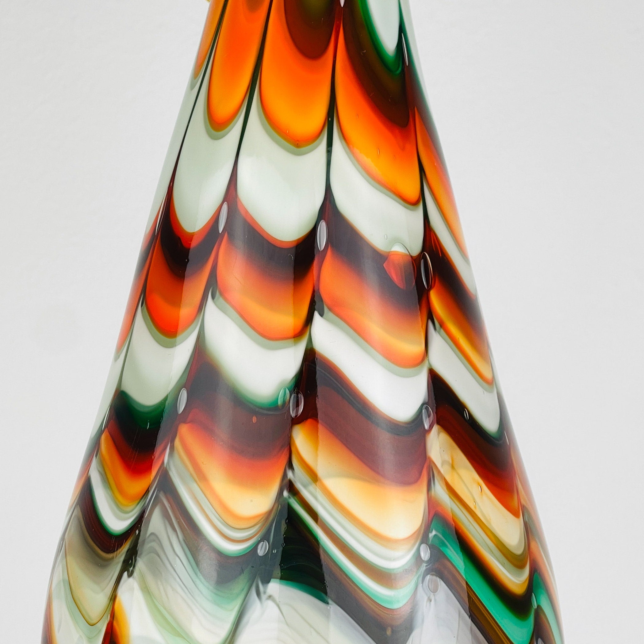 Vintage Murano vase Italy 1970, Mid-century home decor