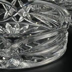 Vintage Bohemian glass candy bowl by Bohemia Crystal, Czechoslovakia, 1970s