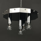 Vintage large murano chandelier by AV Mazzega Italy 1970s Mid-century italian lighting