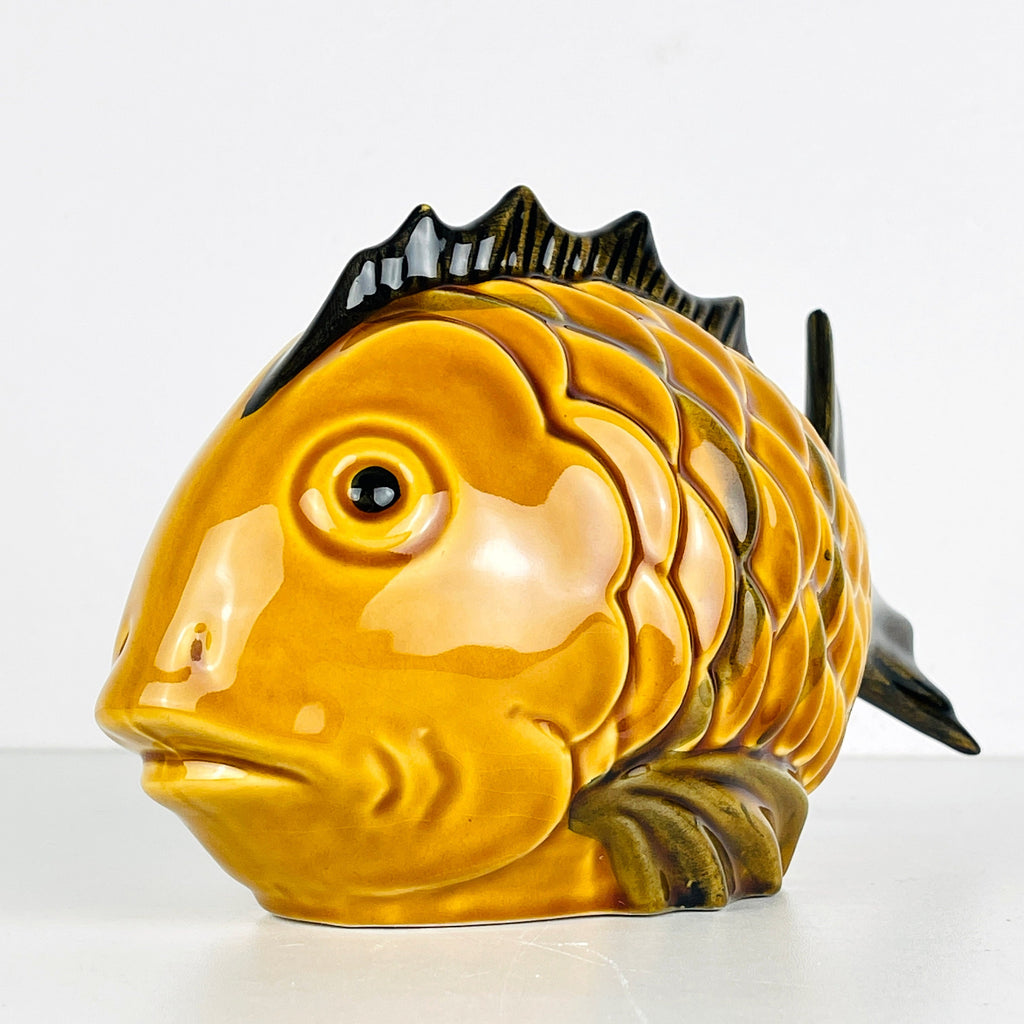 Vintage ceramic figure Fish Portugal 1970s