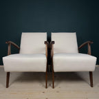 Mid-century armchair, Yugoslavia 1970s, Set of 2, vintage home furniture