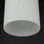 Mid-century opalin glass pendant lamp Italy 1960s Set of 2 Industrial italian lighting