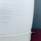 Mid-century white glass ceiling lamp Italy 1970s Retro home decor