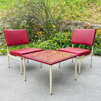 Vintage Anonima Castelli Lounge Chairs & Coffee Table: Italian Mid-Century Modern Set
