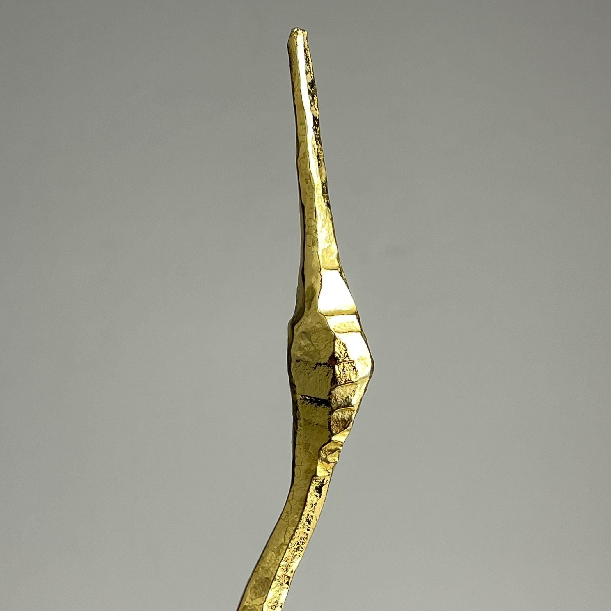Vintage metal sculpture Bird by Salvino Marsura, Italy 1970s, Mid-century Modern