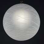 Vintage large swirl murano glass pendant lamp Italy 1970s Mid-century modern italian lighting
