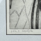 Graphics, etching, signature "Popy", Italy 1972