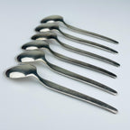Vintage classic silver plate teaspoons by Paul Wirths, Solingen, Germany, 1950s, Set of 6