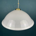 Vintage Swirl Murano Glass Pendant Lamp: 1980s Italian Mid-Century Lighting