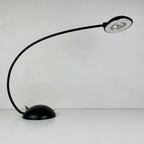 Retro black desk lamp by C. Zaffaroni, Turate (Como), Italy 1980s, retro home office