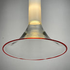 Murano Glass Pendant Lamp: Mid-Century Modern Italian Lighting by Leucos, 1970s