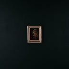 Antique painting Portrait "Man in a nightcap with a pipe" by G. Schill, canvas, oil, 1930s