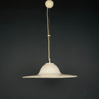 Swirl Murano Glass Pendant Lamp: Mid-Century Italian Lighting