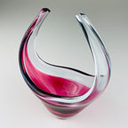 Vintage small murano vase Italy 1970s, Mid-century modern design