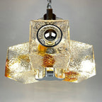 Toni Zuccheri Murano Glass Cube Chandelier for VeArt, 1970s