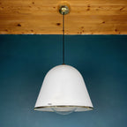 iGuzzini "Kuala" Italian white pendant lamp by Franco BRESCIANI  Italy 1970s