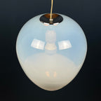 [Reserved, included shipping] Murano pendant lamp Egg by Leucos, Italy 1960s Mid-century italian modern lighting