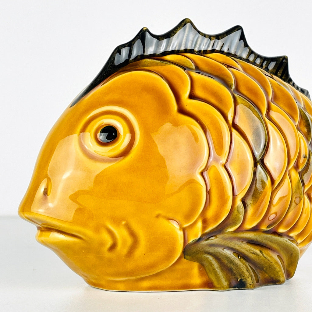 Vintage ceramic figure Fish Portugal 1970s