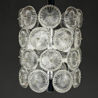 Vintage crystal chandelier Dandelion Italy 1960s mid-century modern italian lighting